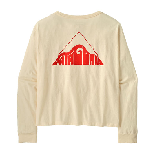 Patagonia W's L/S Driftways Easy Cut Organic T-Shirt in undyed natural 