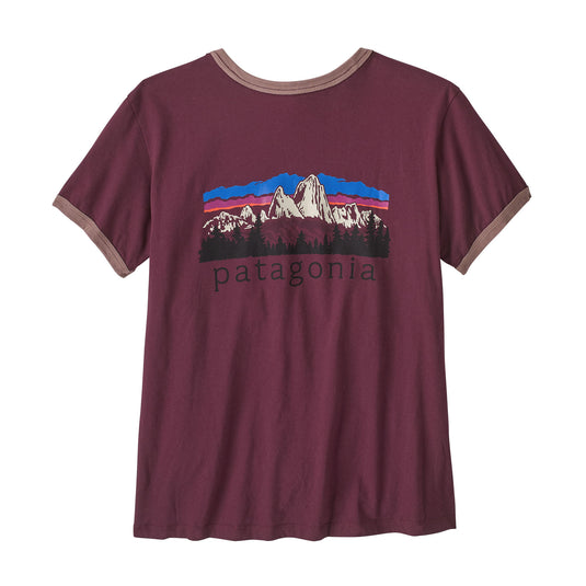 Patagonia Womens Fitz Roy Foothills Ringer Tee