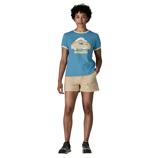 Patagonia Womens Great Waves Ringer Tee -  worn by model
