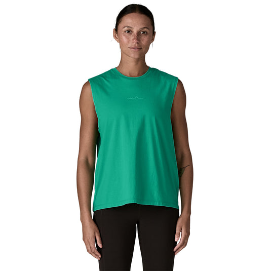 Patagonia Womens Multi-Pitch Boxy Tank worn by model