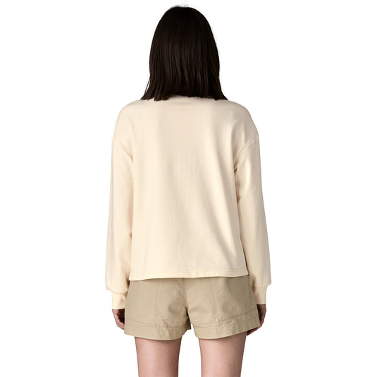 Patagonia Womens Ahnya Pullover in White worn by model