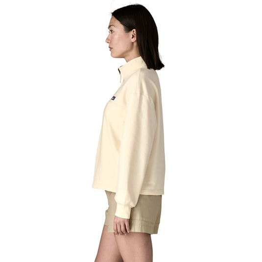 Patagonia Womens Ahnya Pullover in White worn by model