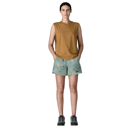 Patagonia Womens Baggies Shorts 5in worn by model
