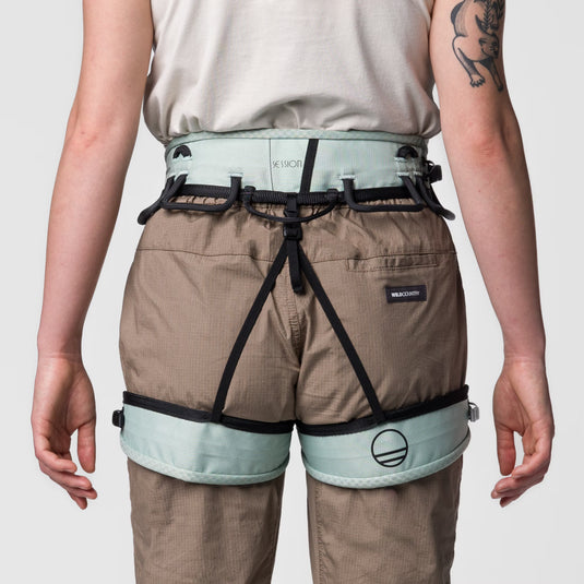 Wild Country Session 2.0 Women's Harness - from behind worn by model