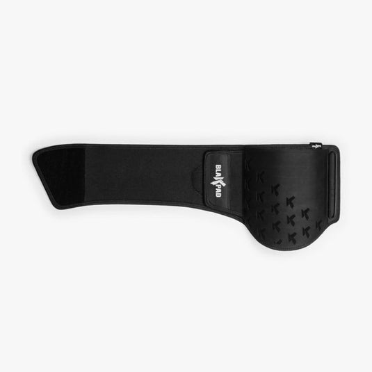 whole Blakpad VS kneepad laid out on white surface
