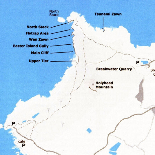 Gogarth North - Wales - trad climbing guidebook map