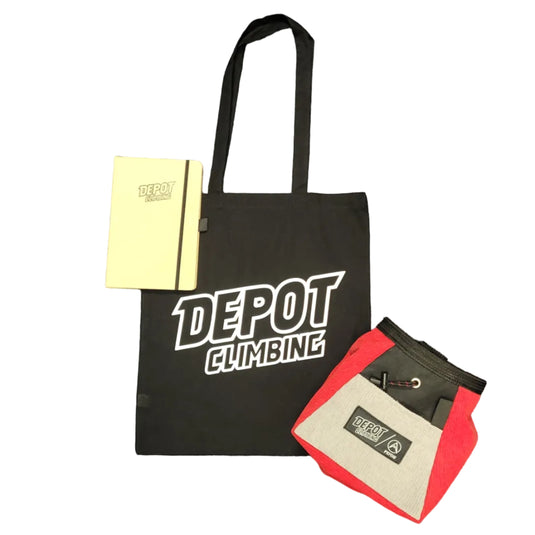 Depot Printed Tote Bag Black